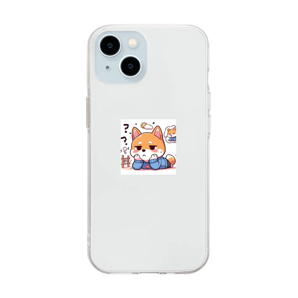 OMOROWの片思い犬 Soft Clear Smartphone Case