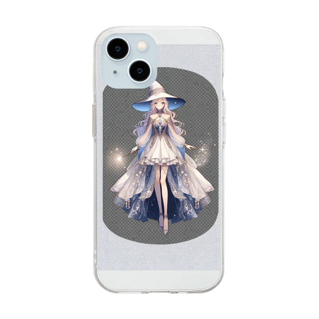 AIキャラつく〜るの魔法使いの女の子 Soft Clear Smartphone Case