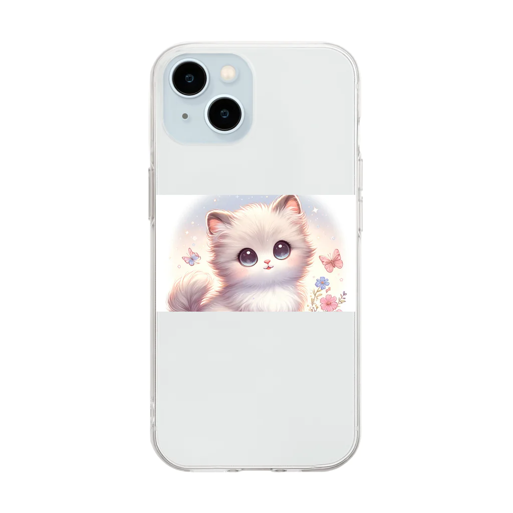 wamikoのミルキー 夢見る瞳 Soft Clear Smartphone Case