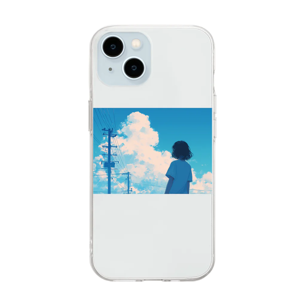 NRUGKの𝕤𝕦𝕞𝕞𝕖𝕣 𝕝𝕠𝕧𝕖シリーズ Soft Clear Smartphone Case