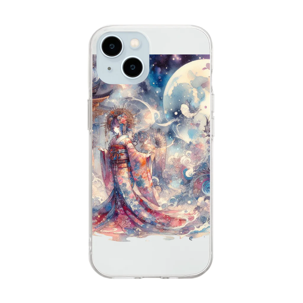 momonekokoの魅惑の天女 Soft Clear Smartphone Case