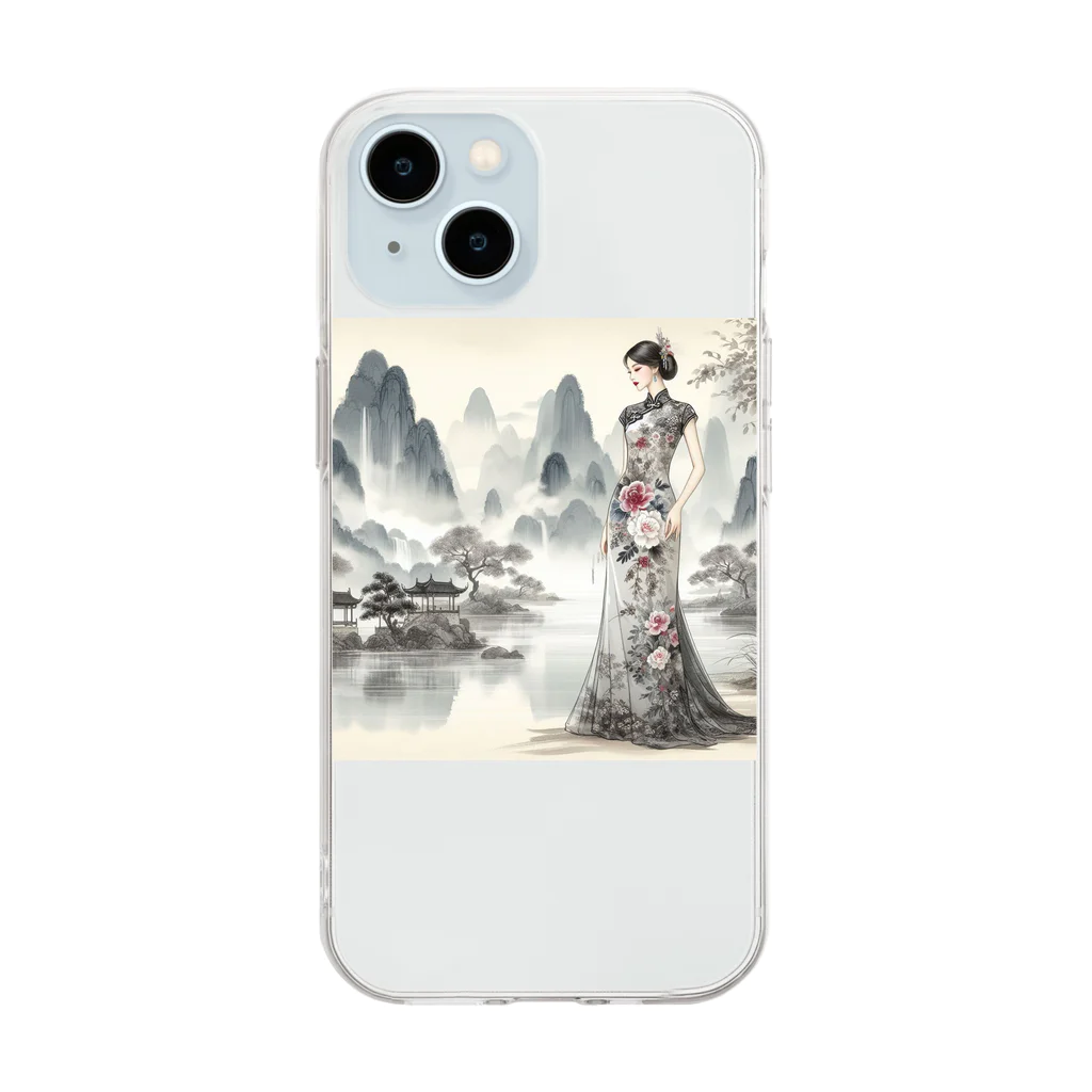 sestyの静寂 Soft Clear Smartphone Case