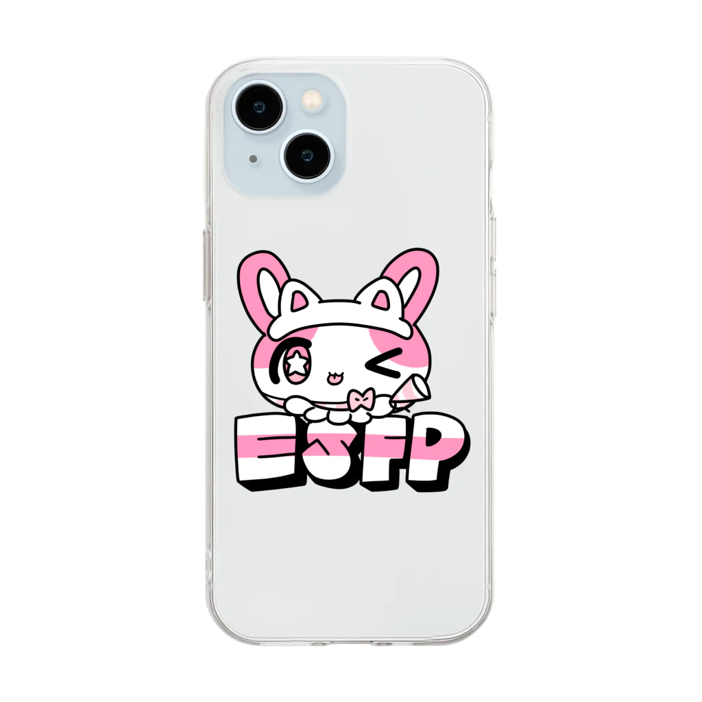 ムラサキゲジゲジのオンラインショップの16性格タコちゃんず ESFP Soft Clear Smartphone Case