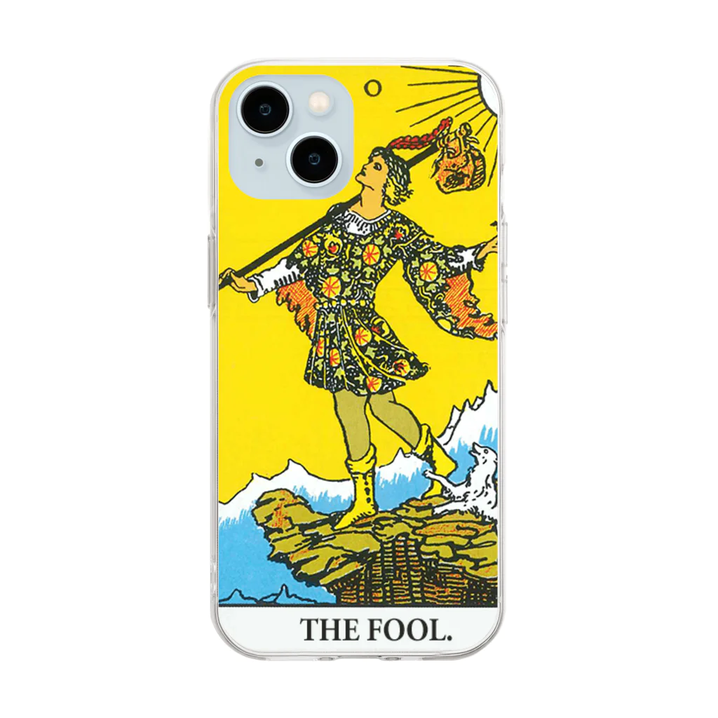 名画スマホケース・オンラインストア【クラウド】のウエイト版「THE FOOL」 ソフトクリアスマホケース