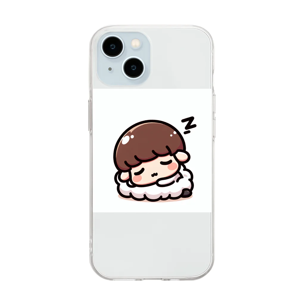 lofiのひつじくん Soft Clear Smartphone Case