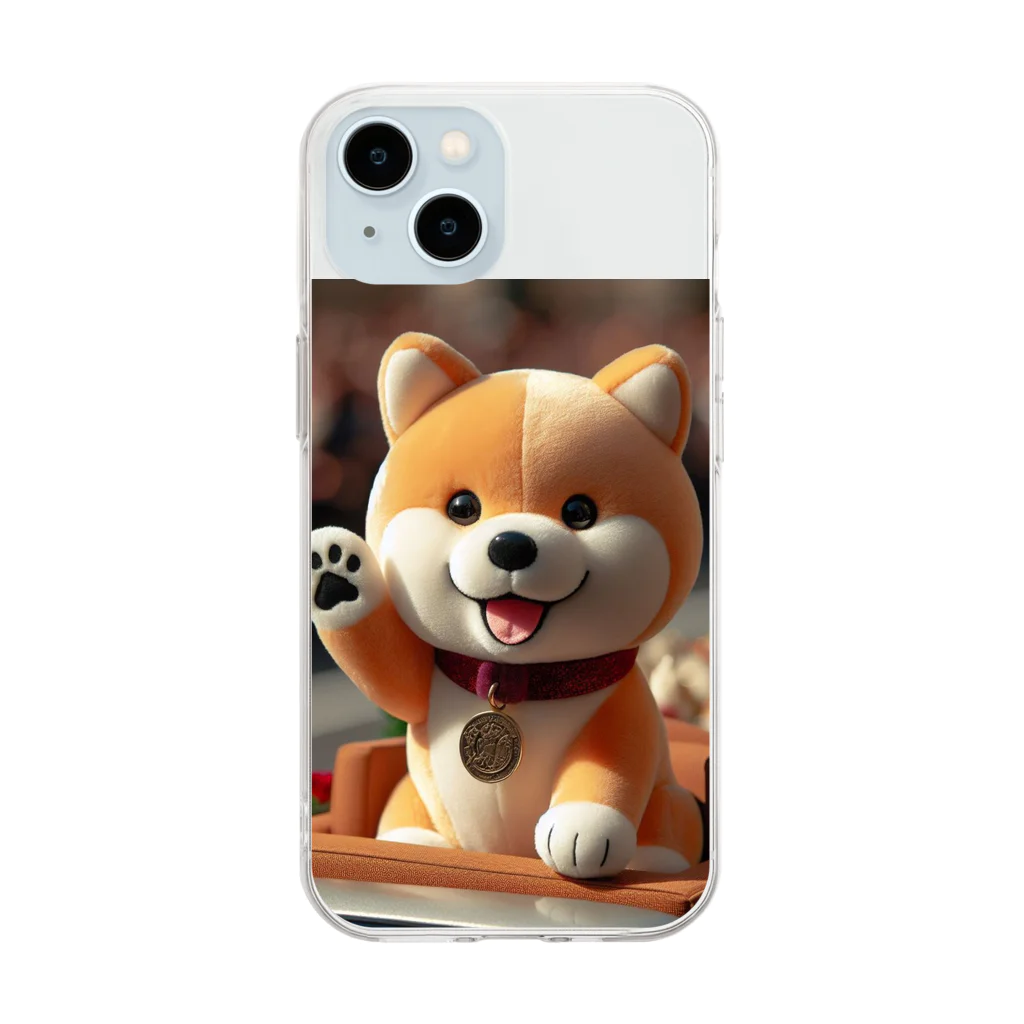 dcgnori／ワンコ画像の凱旋パレードメダリスト柴犬 Soft Clear Smartphone Case