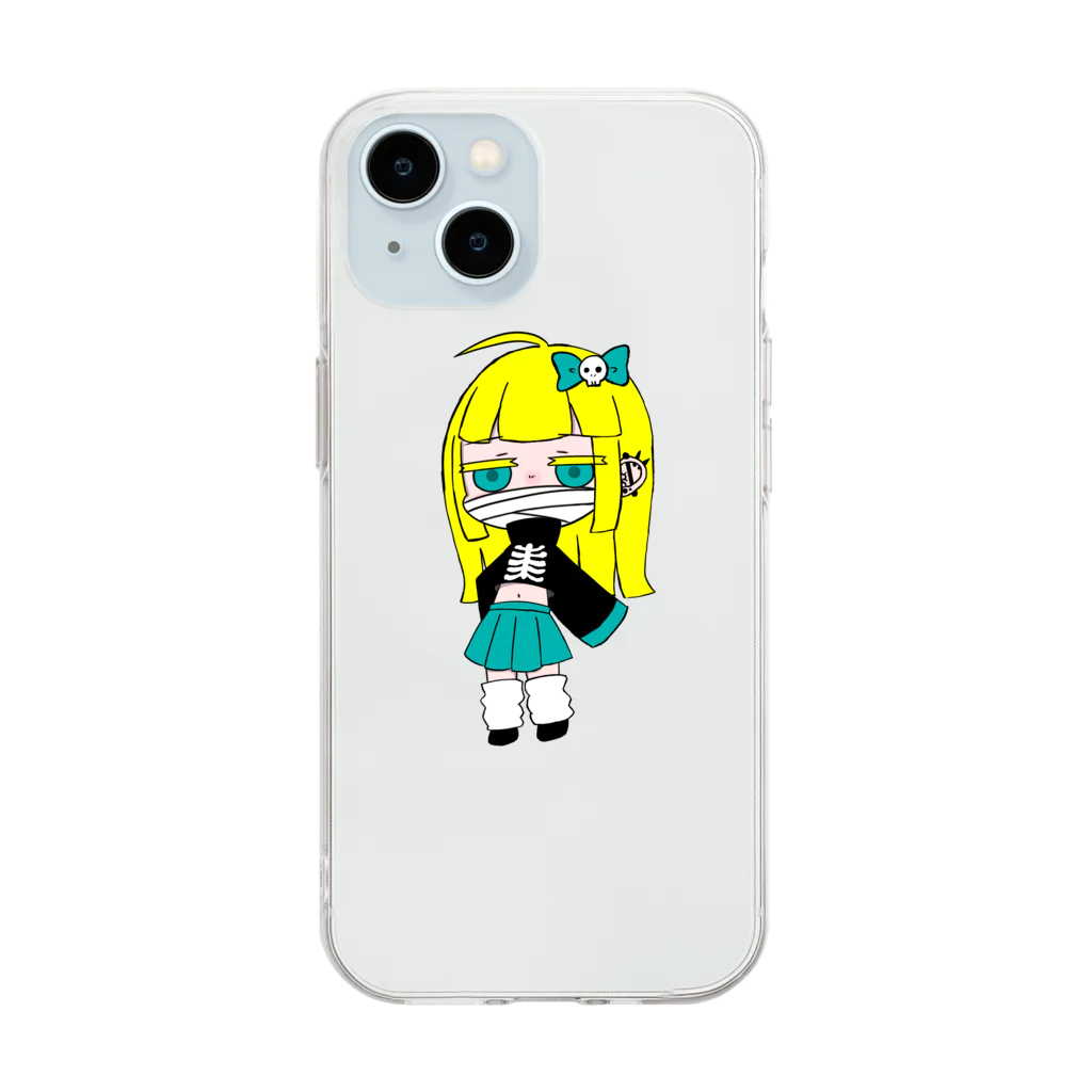 Chashireのアリス Soft Clear Smartphone Case