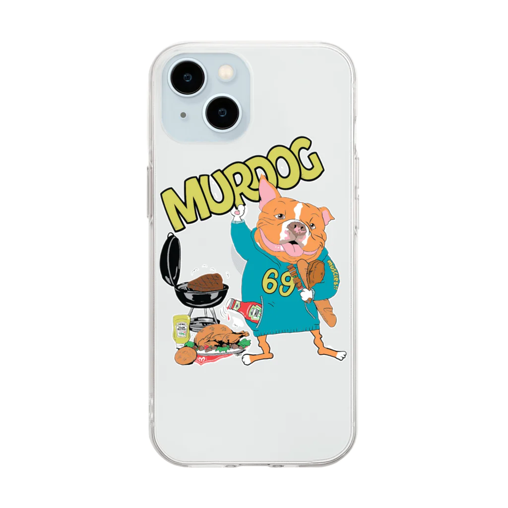 デリシャスキッチンMURDOG のWS.マードック Soft Clear Smartphone Case