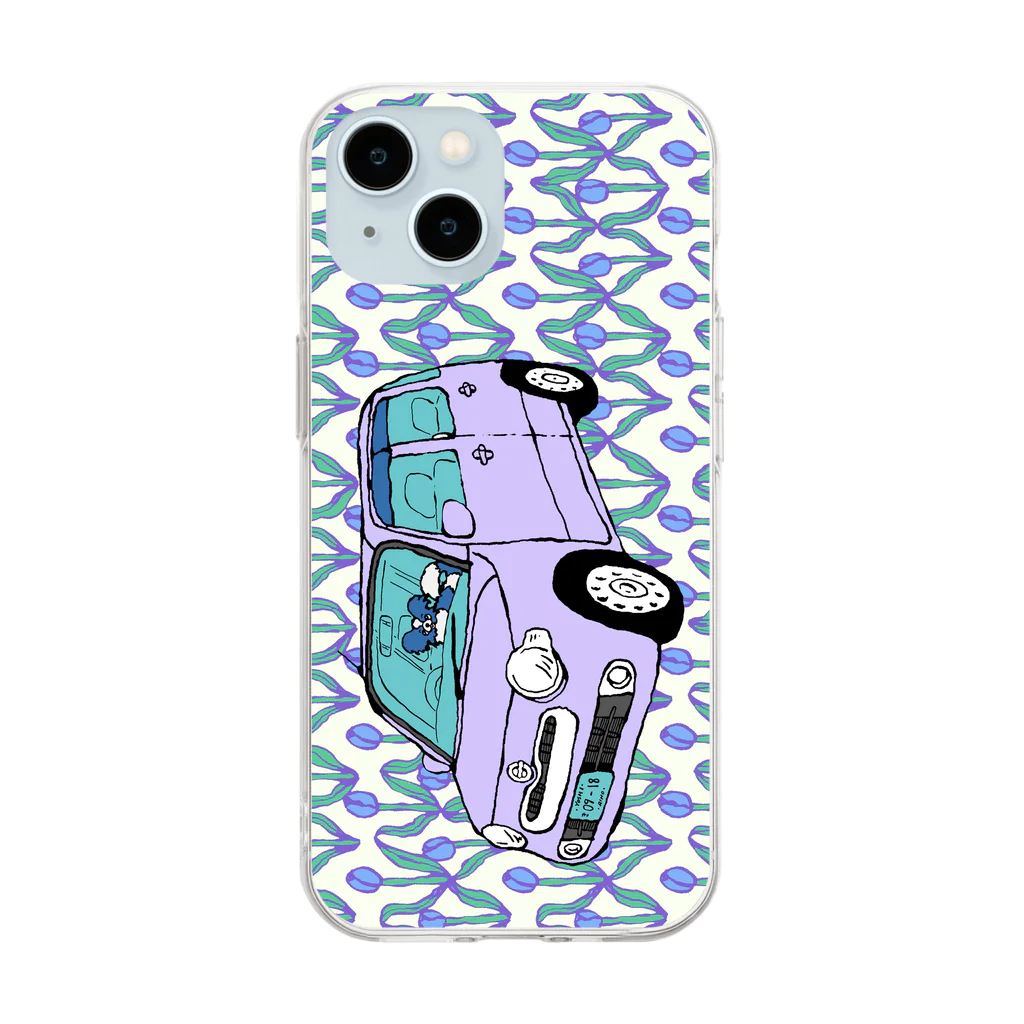 あきらんどのりほちゃんの車 Soft Clear Smartphone Case