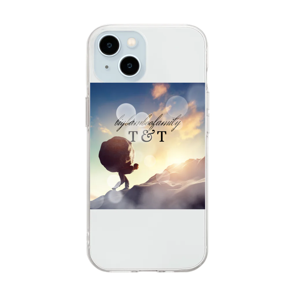 bigbamboofamilyのbigbamboofamily Soft Clear Smartphone Case