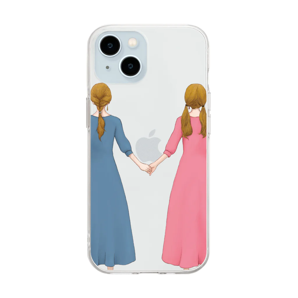 toshimaruのside by side Soft Clear Smartphone Case