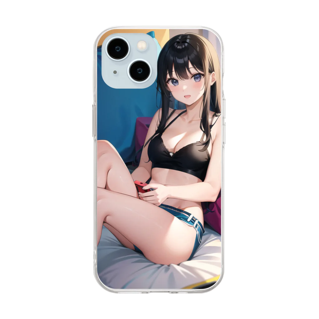 ぷの彼女感 Soft Clear Smartphone Case