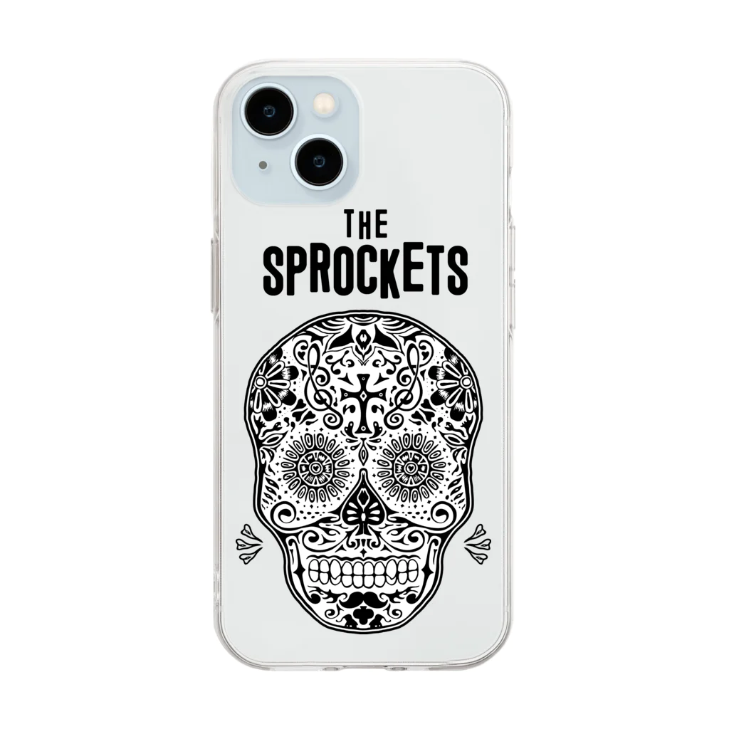 The SprocketsのThe Sprockets　”Happy SKULL Full” ソフトクリアスマホケース