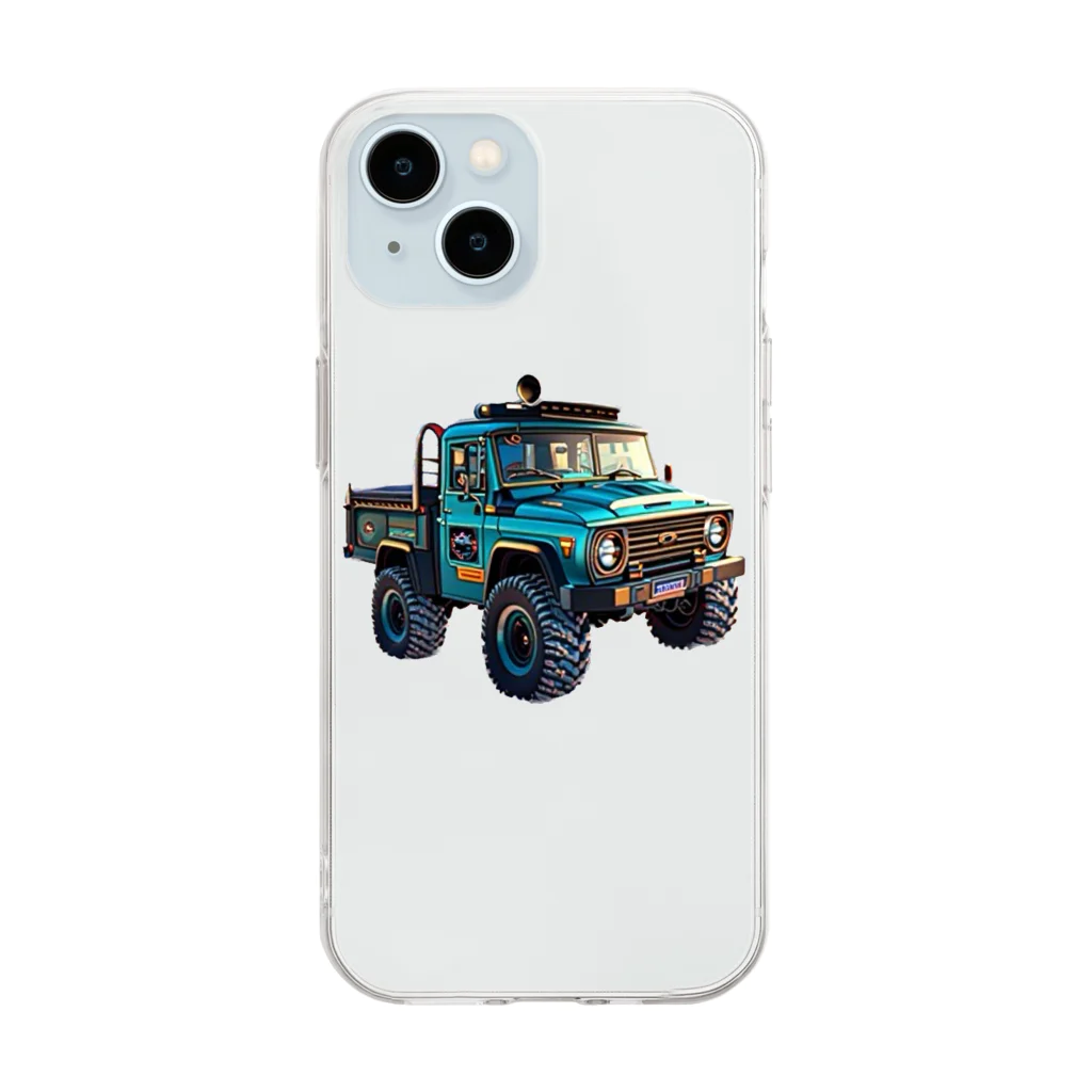 SOA  Designのモンスターカー Soft Clear Smartphone Case