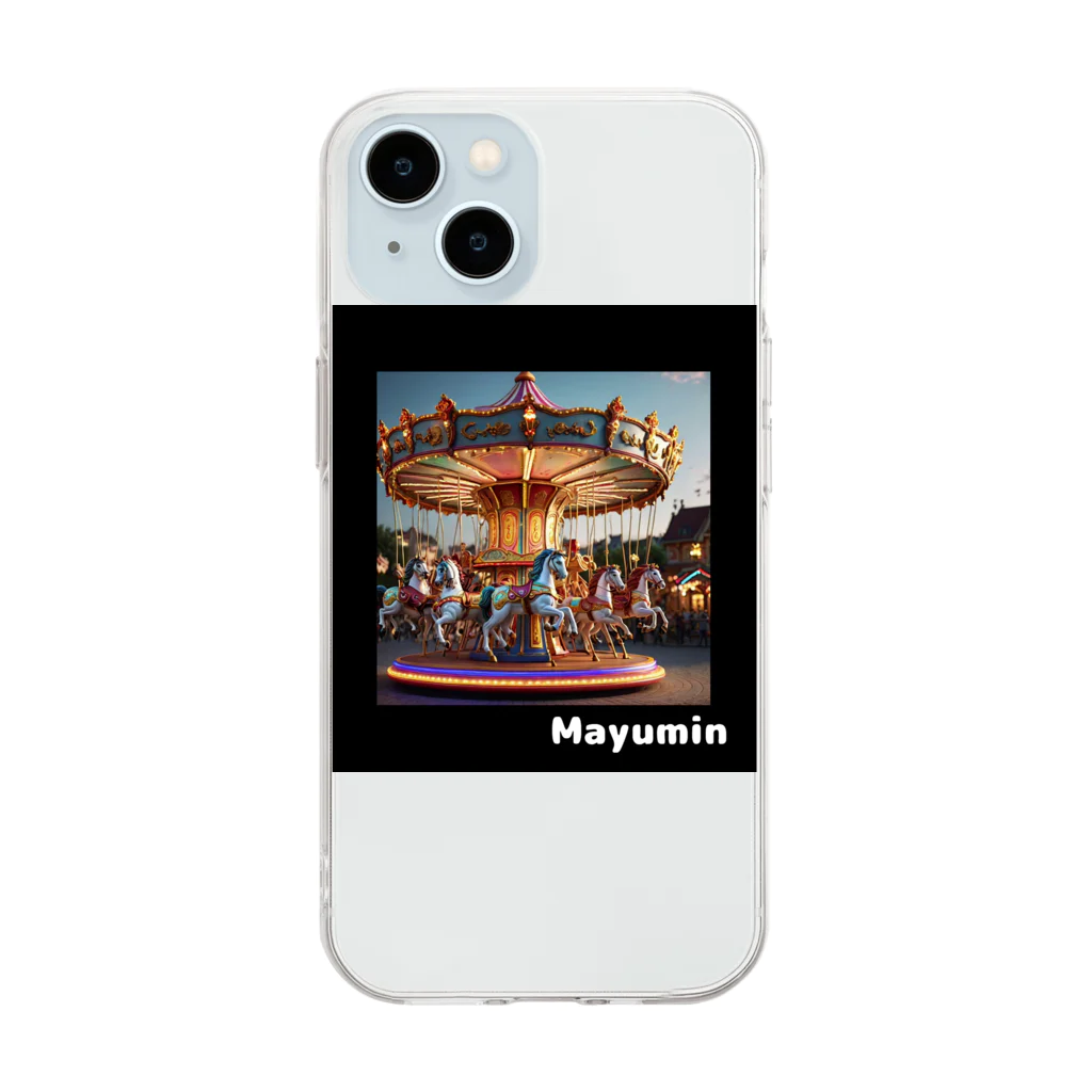 mayumin-1234のメリーゴーランド Soft Clear Smartphone Case