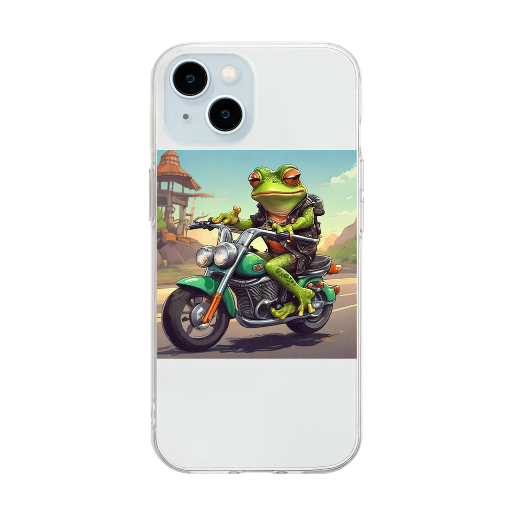 二宮大輔のカエルライダー4兄弟　長男　マッテオ Soft Clear Smartphone Case