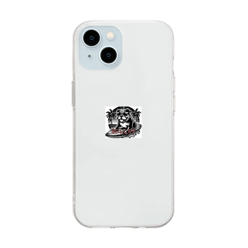 GeorgEの波乗りBULLDY Soft Clear Smartphone Case