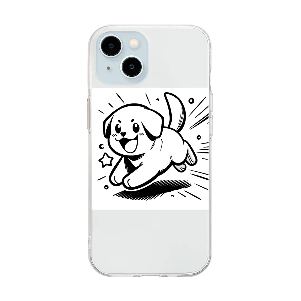 ちょっぴりいやされるイラストやさんの超かわいいぬいぐるみ Soft Clear Smartphone Case