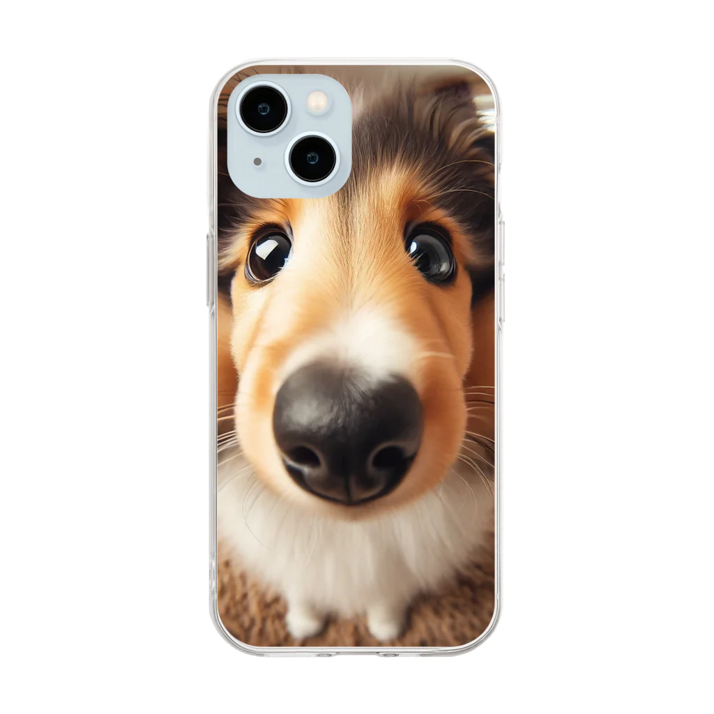 mermaidのcollie Soft Clear Smartphone Case