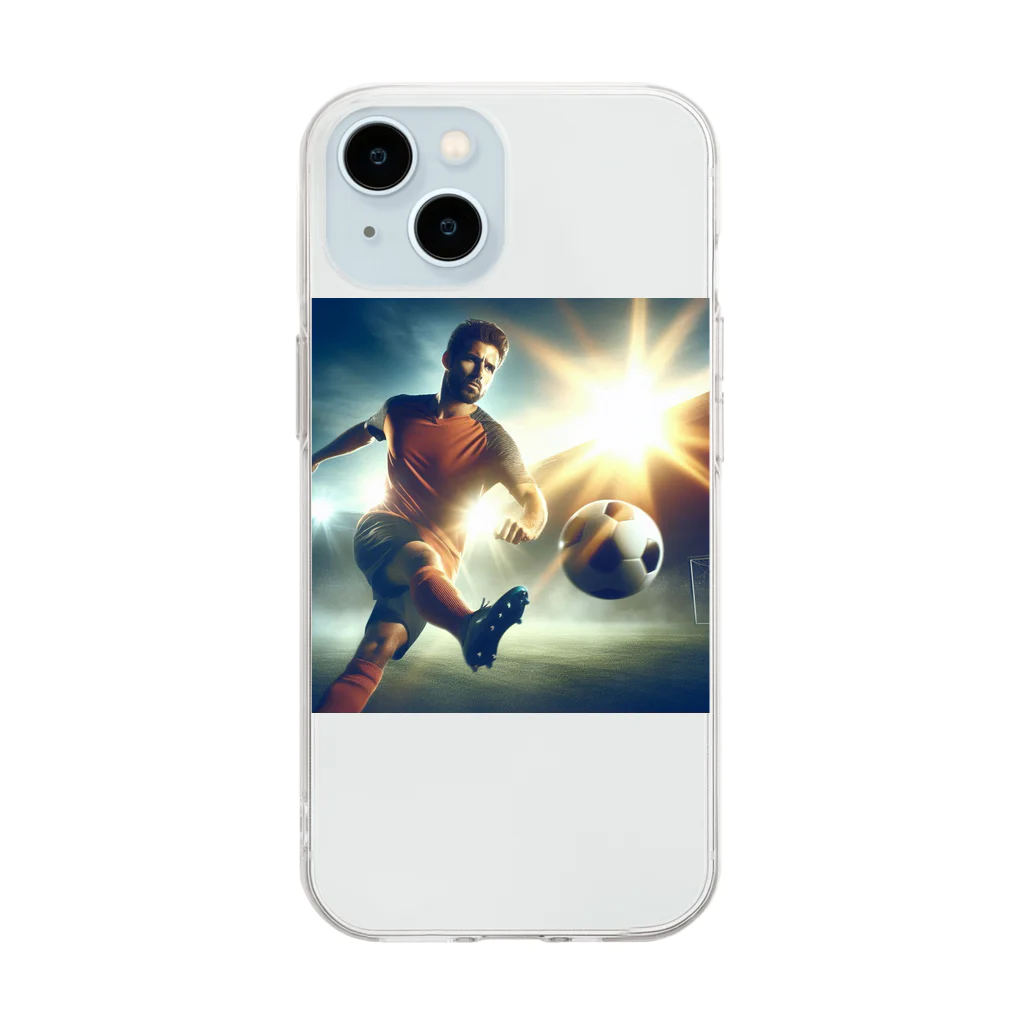 GUNSUNのサッカーの醍醐味 Soft Clear Smartphone Case