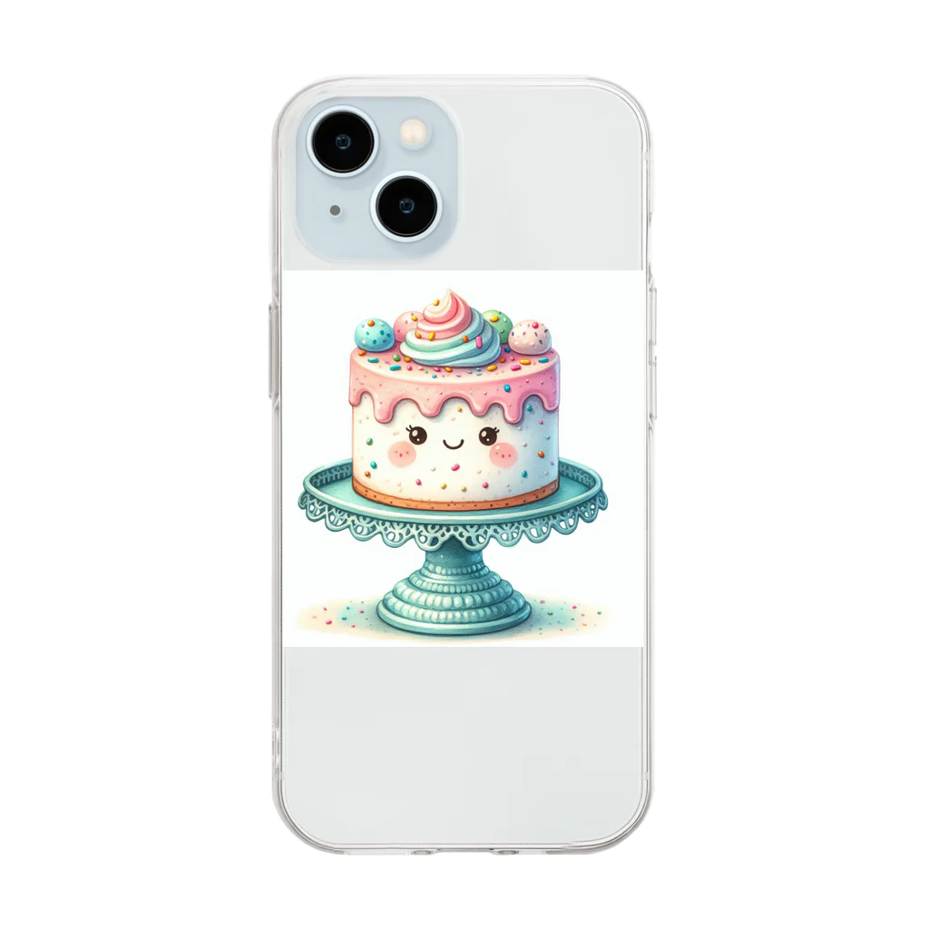 カノンとアヤネの可愛いケーキちゃん Soft Clear Smartphone Case