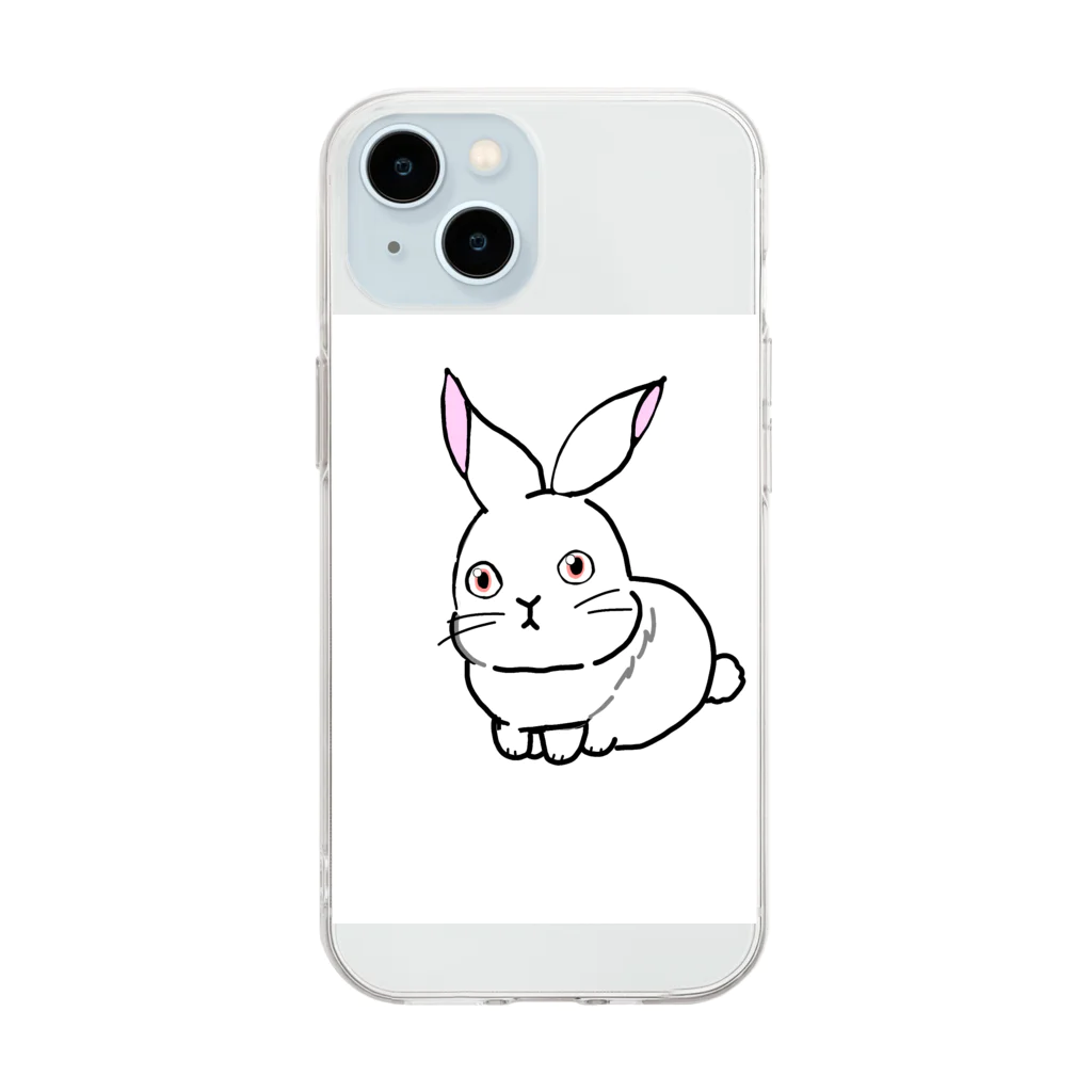 yuki_mayのKIDS RABBIT_1 Soft Clear Smartphone Case