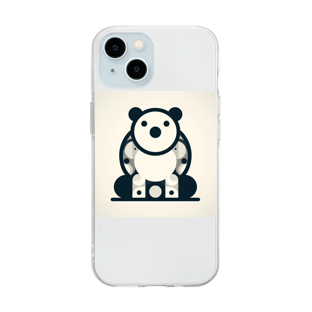 siromedakaの〇〇ぱんだくん Soft Clear Smartphone Case