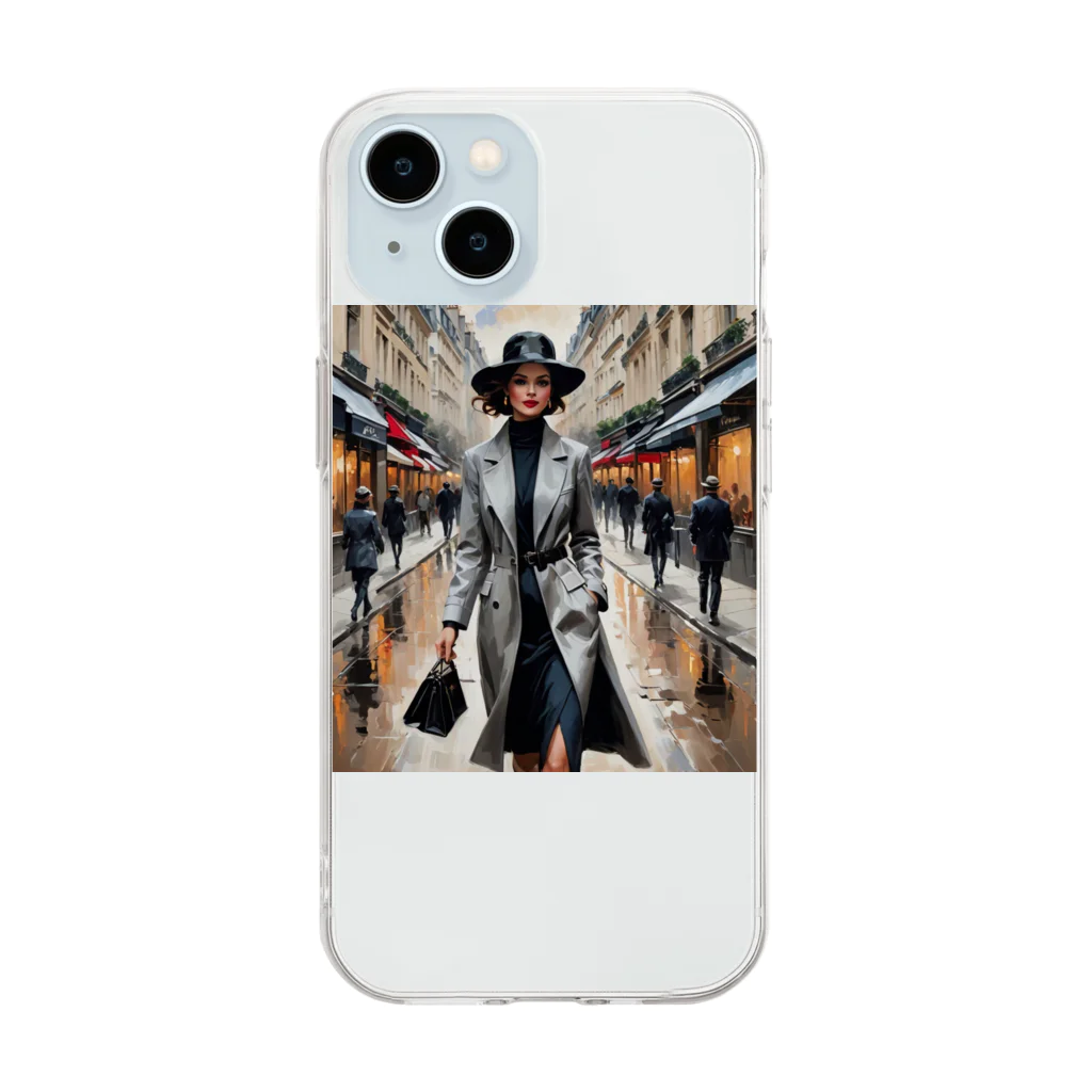 potepokeの"Inspired by Parisian streets" Soft Clear Smartphone Case