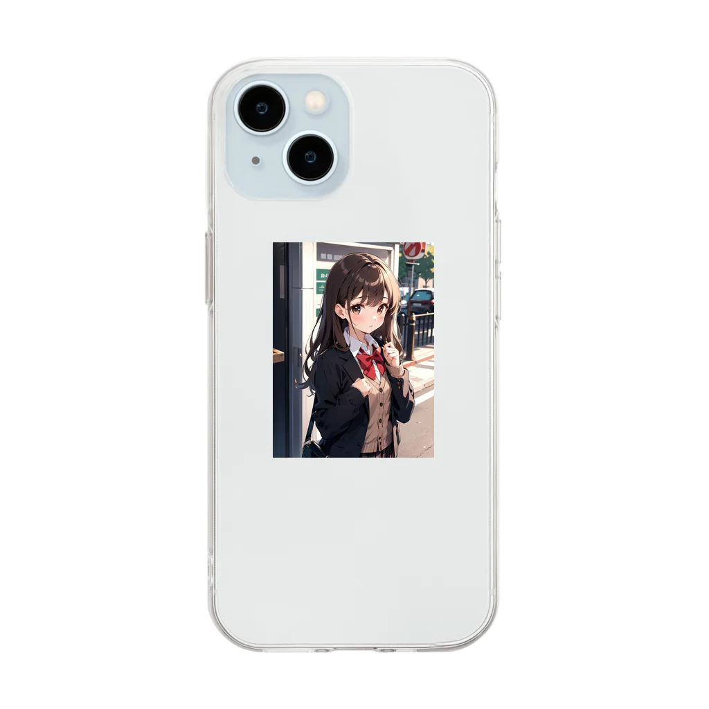 可愛い女の子グッズ販売の可愛いJK Soft Clear Smartphone Case