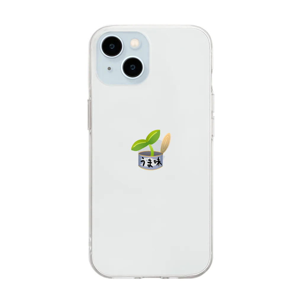 wei_taste_ajiのうま味ロゴ Soft Clear Smartphone Case
