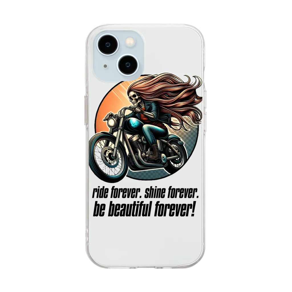 shime_savaのride forever. shine forever. be beautiful forever! Soft Clear Smartphone Case