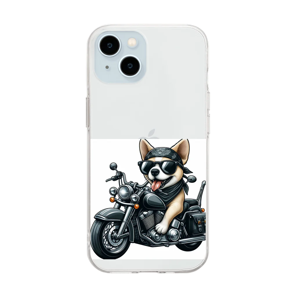 バイカーズクラブのAmericandog Soft Clear Smartphone Case