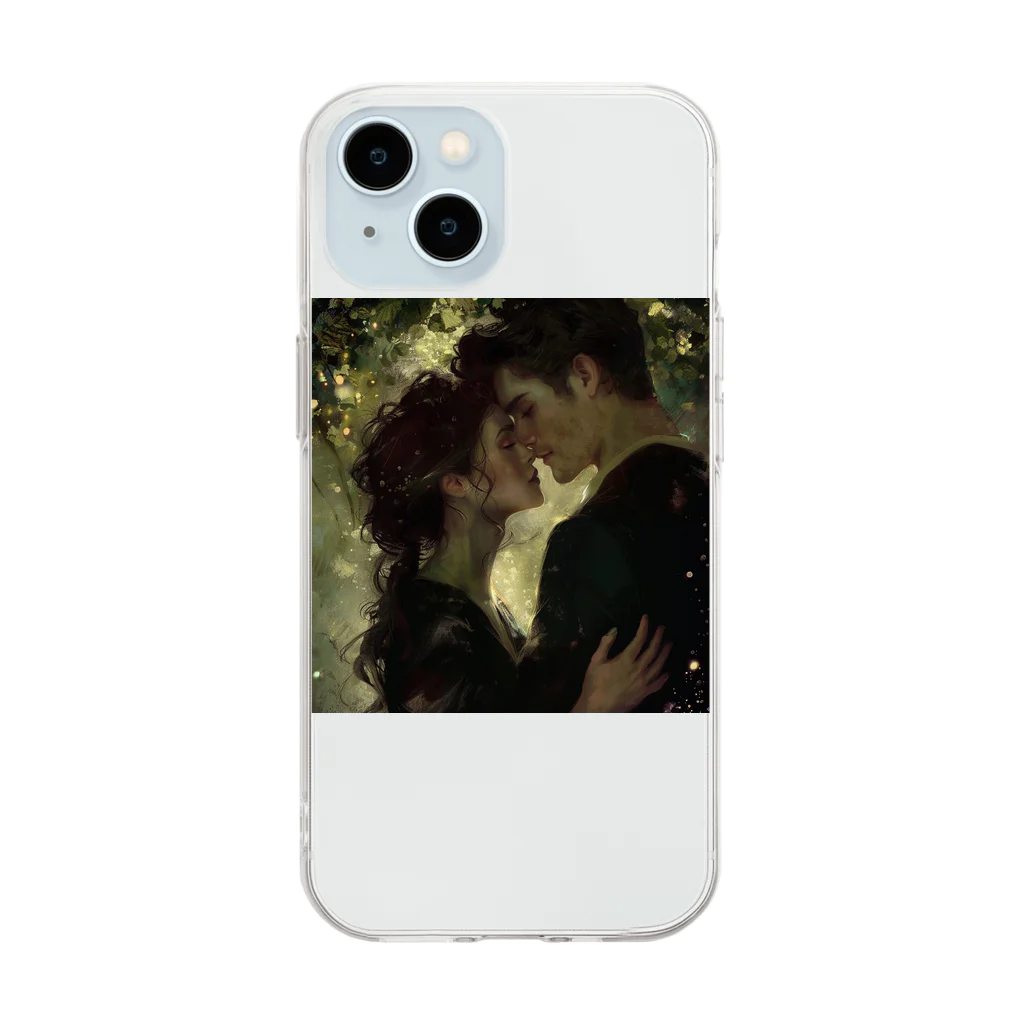 AQUAMETAVERSEの愛情溢れる幸せの瞬間　なでしこ1478 Soft Clear Smartphone Case
