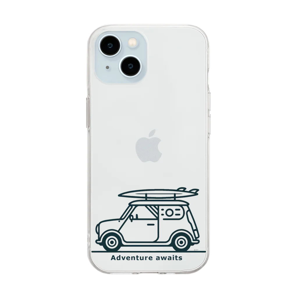 lblのAdventure awaits Soft Clear Smartphone Case