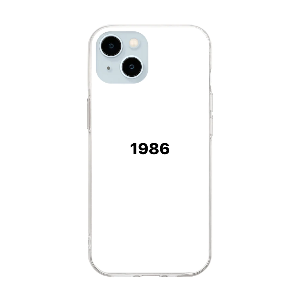 mas74の1986 Soft Clear Smartphone Case