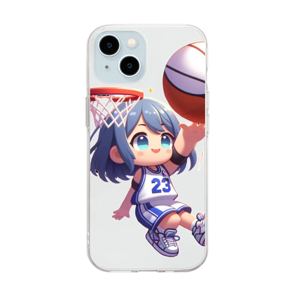 チェリモヤのガールズバスケット 05 Soft Clear Smartphone Case