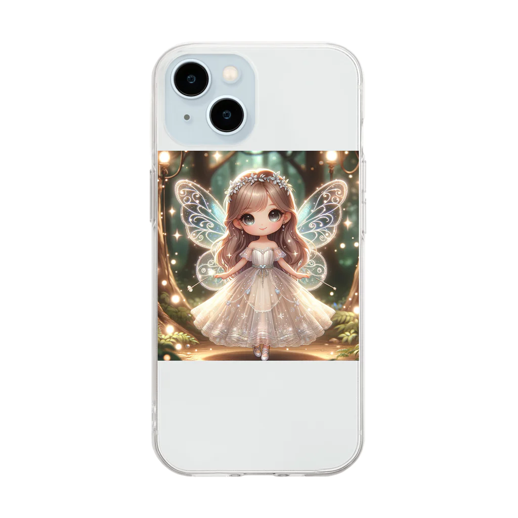 chiro-1456のアミン Soft Clear Smartphone Case