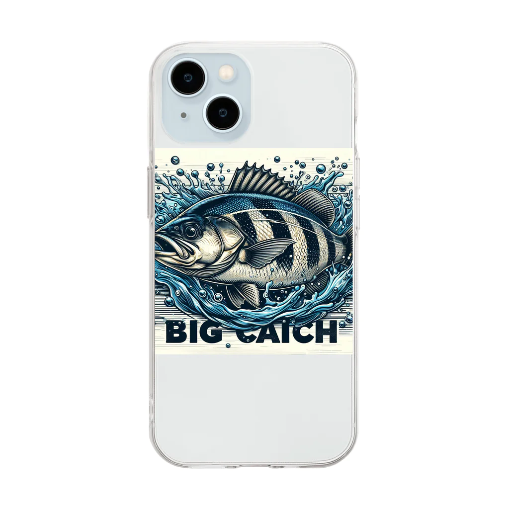 せんす工房のBIG CATCHⅡ ソフトクリアスマホケース