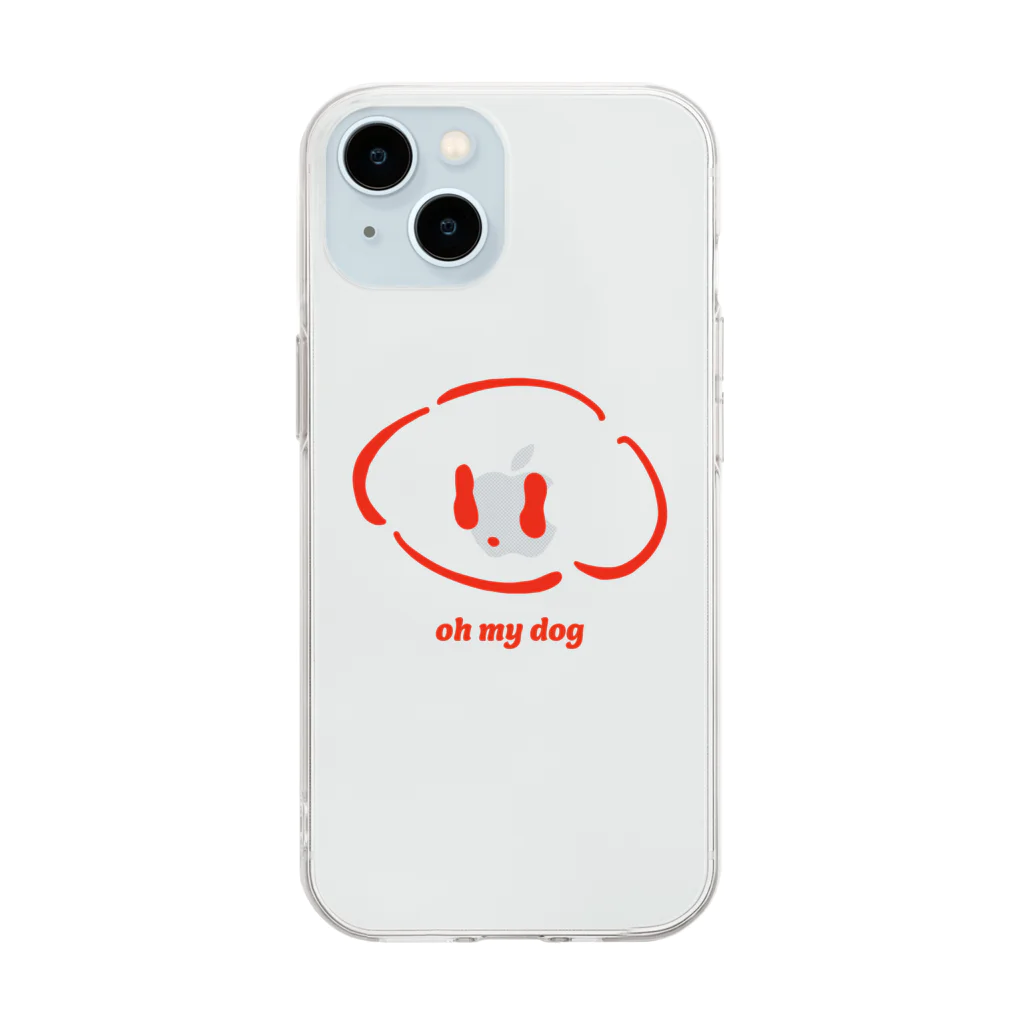 oh my dogのoh my dog Soft Clear Smartphone Case