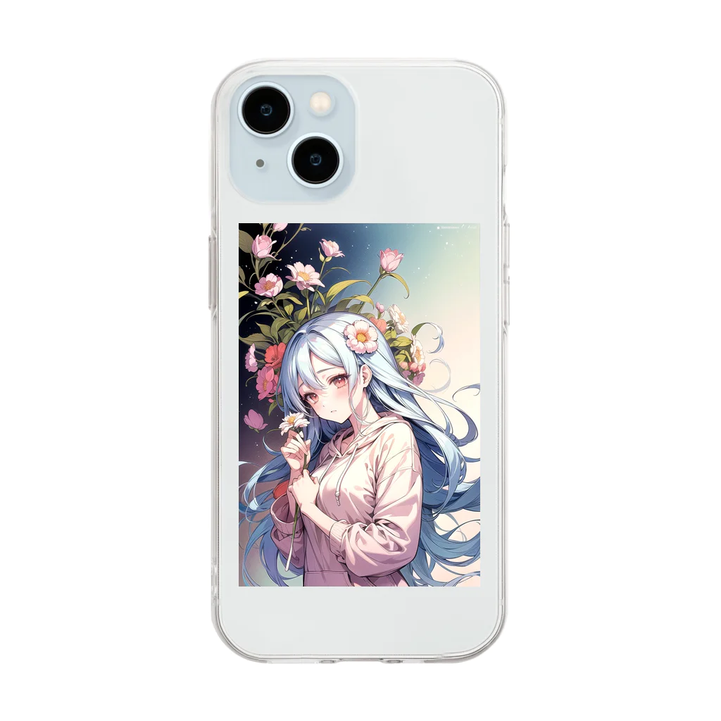 🐋うくはのお店の花と君7 Soft Clear Smartphone Case