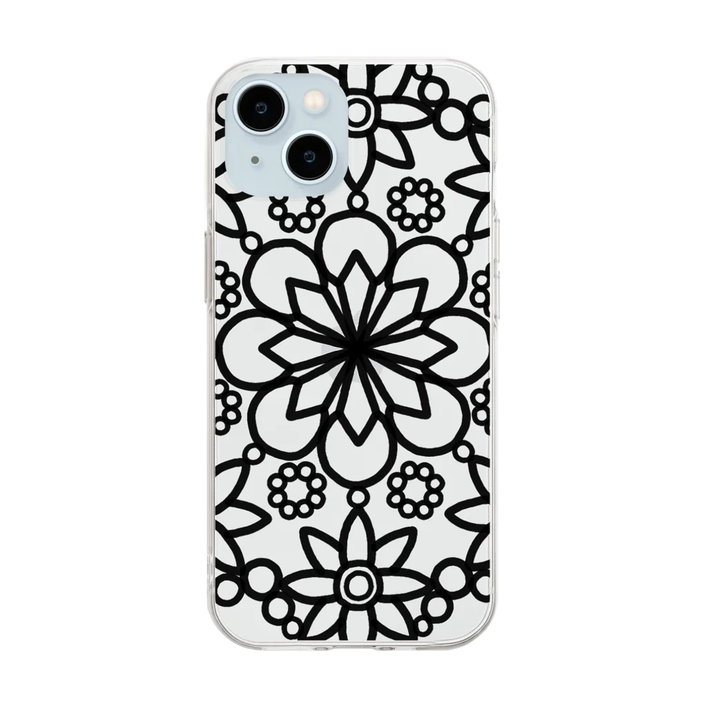 ARIGATOU-81のMANDALA •6• (B) Soft Clear Smartphone Case