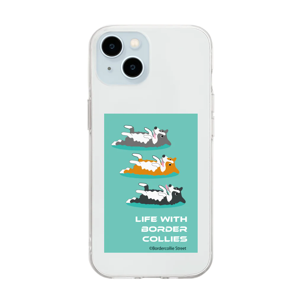 Bordercollie Streetの3bc-1 Soft Clear Smartphone Case