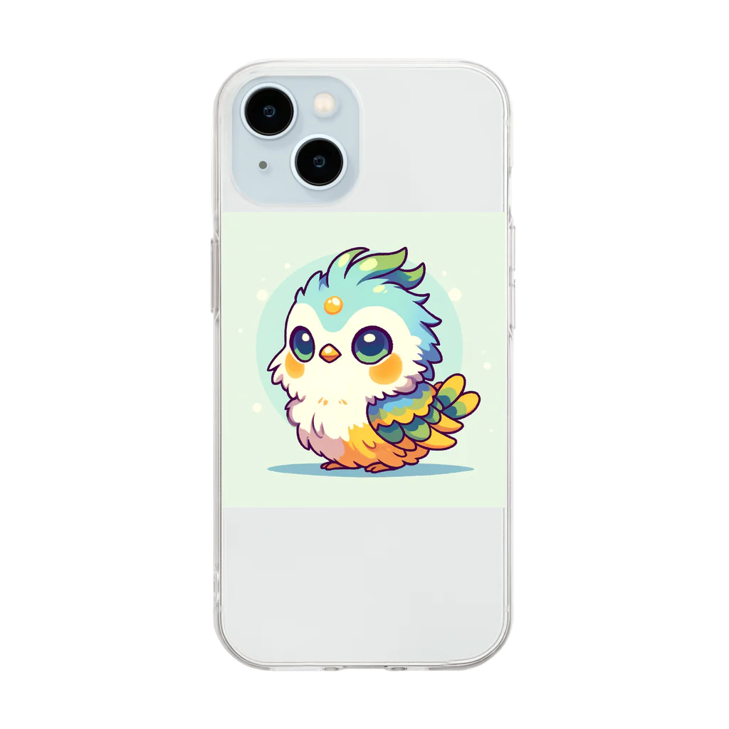 もふもふしたいの干支の鳥ちゃん02 Soft Clear Smartphone Case