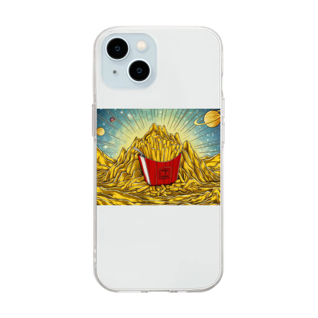 JoyfulMomentsCraftsの黄金とポテト ー Golden and Potato ー Soft Clear Smartphone Case