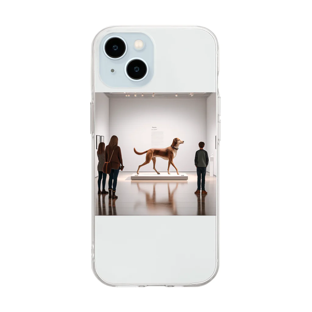 平野愛理の展示犬 Soft Clear Smartphone Case