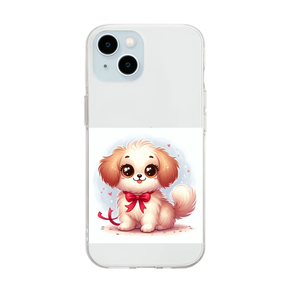 nanaの癒しのわんちゃんグッズ Soft Clear Smartphone Case