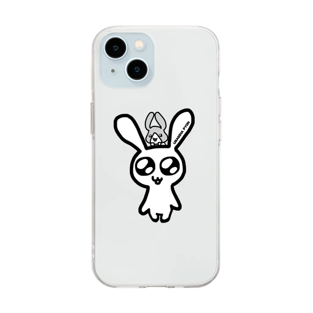 BUNNY PARTYのうさぎはぴょん Soft Clear Smartphone Case