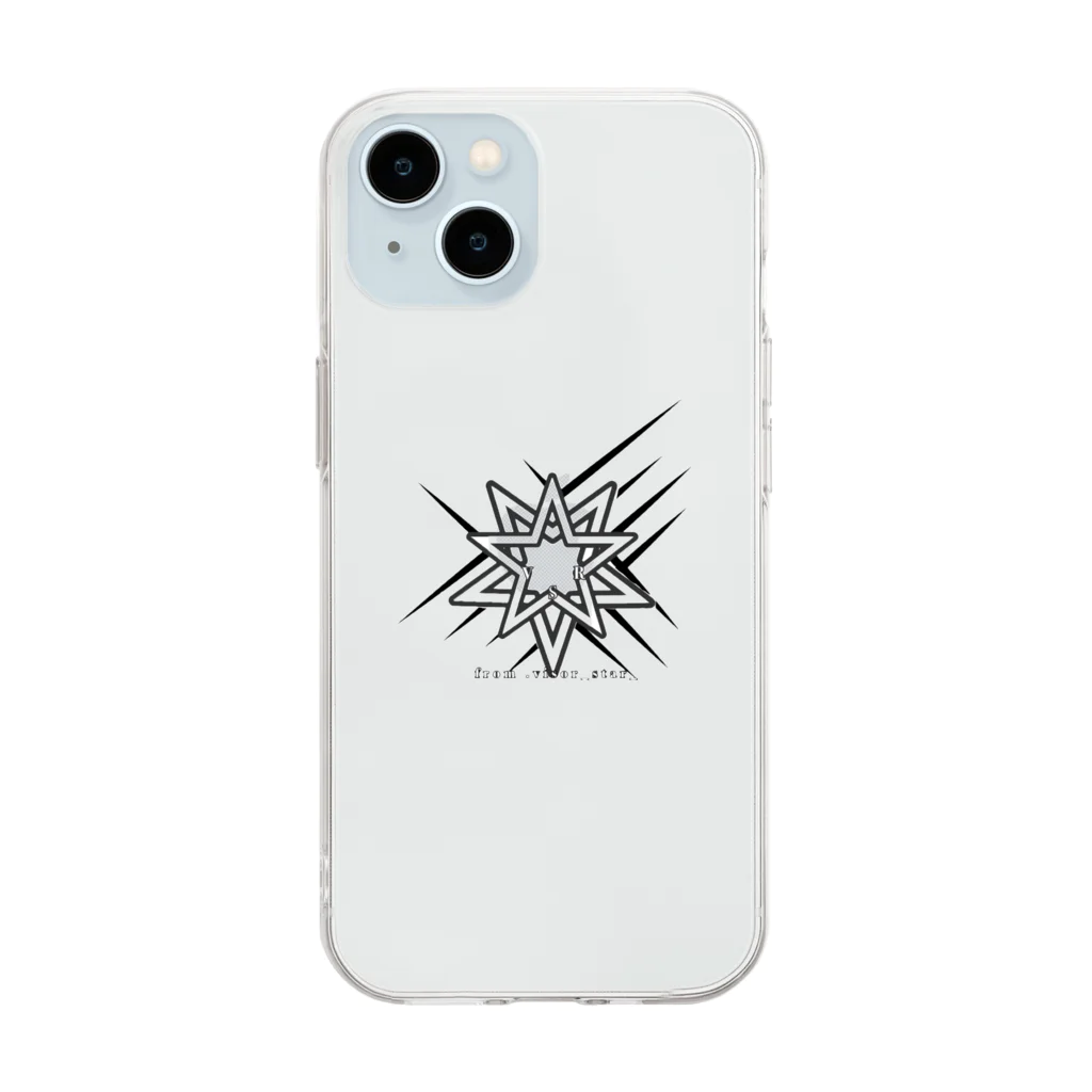 visor_star_のvisor_star_ Soft Clear Smartphone Case