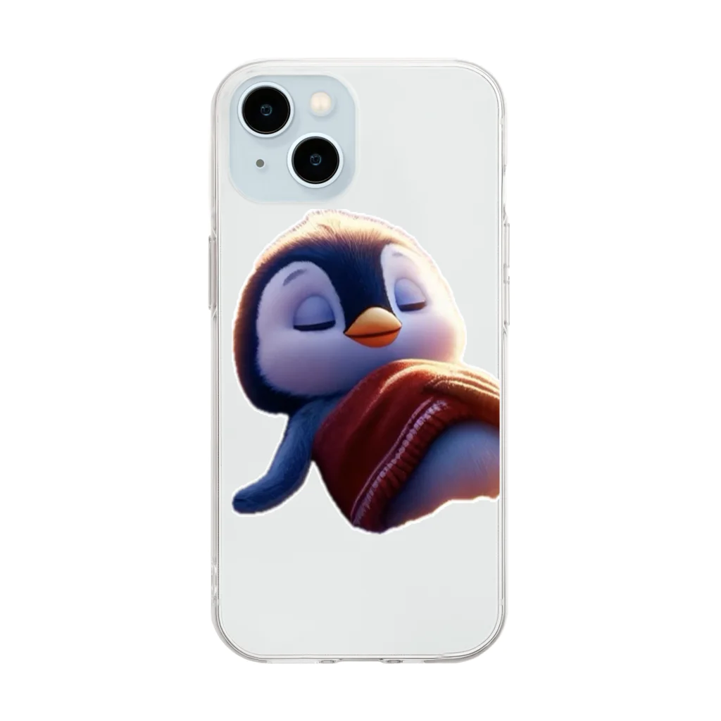 Chibi World（ちびワールド）のペンギンのペン太 Soft Clear Smartphone Case