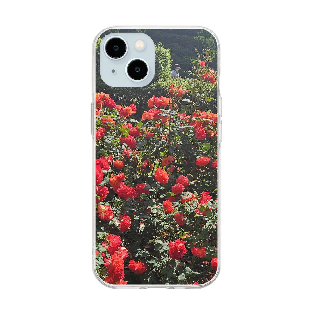 A.santeの薔薇が咲いたよ Soft Clear Smartphone Case